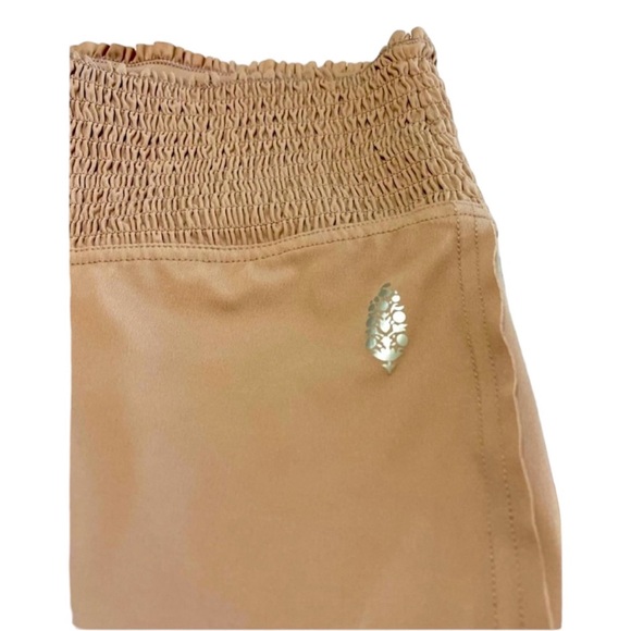 Free People Movement Legging Women Smocked High Waisted Ruche Ankle Size XL Rare - Picture 5 of 7